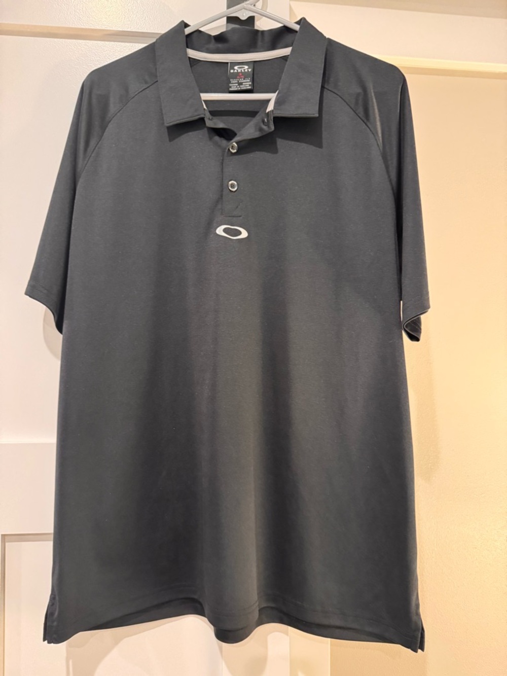 Oakley Black Short-Sleeve Performance Polo